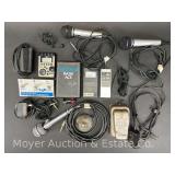 Group of Electronics, Microphones, Foot Switches, Etc.