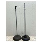(2) Weighted Base Microphone Stands