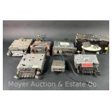 5 Vintage Automotive Radios, 8 Track Players, Speakers, Etc.