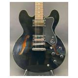 Epiphone "Gibson" Dot-EB Hollow Body Electric Guitar, with Hard Case and Strap