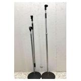 (2) Weighted Base Microphone Stands