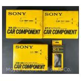 New Vintage Sony XK23 Cassette Player, XT1 Stereo Tuner, RC-5 Cord and XM-45 Amplifier