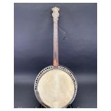 Antique 4-String Banjo, For Parts/Repair, Missing Fretboard and Loose Back