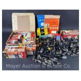 Group of Asst. Electric Tubes, Radio Tubes, Amp Tubes, Books, Etc.