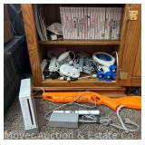 Wii Console, 5 Remotes, 2 Nunchucks, 3 Controllers, 23 Games and Accessories