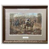 Civil War Lithograph Print: "Before the Storm" by Don Troiani, signed & #222 of 600, framed 24"x 30"