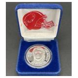 Jim Kelley Buffalo Bills One Ounce Silver Medallion, .999 Silver