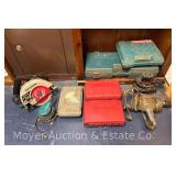 Group of Power Tools, Some with Cases