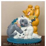 Cast Iron Cat Door Stop, 7"h