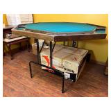 Folding Poker Table with Flat Top, Appears Homemade, 48"w