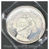 Steve Young San Francisco 49ers One Ounce Silver Medallion, .999 Silver