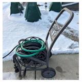 Garden Hose Reel Cart with Hose