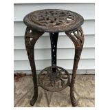 Cast Iron Round Plant Stand, 3 Legs, Newer