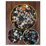 (3) Tins of Buttons