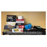 Group of Board Games, Poker Set, Etc.