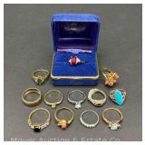 Group of Costume Jewelry Rings