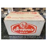 Iroquois Beer Box with 12 Iroquois and Baltz Beer Bottles