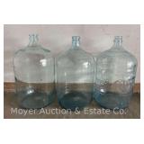 (3) Glass Carboys