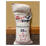 25lb Bag of Magnum Lead Shot, Partially Used