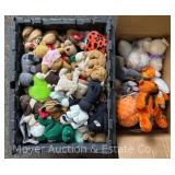 (2) Boxes of Asst. Stuffed Animals Puffs and Others