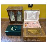 Group of Jewelry Boxes with Contents