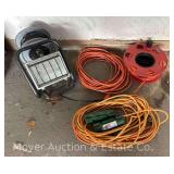 Group of Extension Cords with Work Light