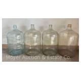 (4) Glass Carboys