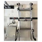 Gorilla Telescoping Multi Ladder, 13ft. Model, with Stationary Mounts and Seat