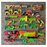 Group of Toy Nerf-style Guns