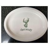 (4) Buffalo China "Big Buck" Oval Plates, 13.5"w