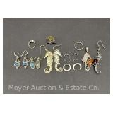 Group of Sterling Silver Jewelry, Most Earrings, 1.06tr.oz.