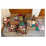 Group of Asst. Christmas Ornaments, Decor, Etc.