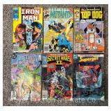 (6) 1980s Marvel and DC Comic Books
