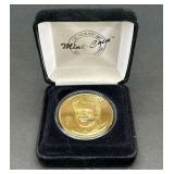 Doug Flutie Buffalo Bills One Ounce Silver Medallion, .999 Silver, Appears Gold Plated