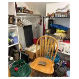 Contents of Hall Closet, Decor, Tins, Wrapping Paper, Christmas Tree Stand, Etc.