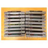 (16) Super Nintendo Game Cartridges