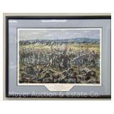 Civil War Lithograph Print: "To the Last" by Jeremy Scott, signed & #39 of 450, framed 30" x 40"