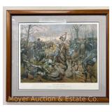 Civil War Lithograph Print: "Southern Steel" by Don Troiani, signed & #780 of 950, framed 30" x 34"