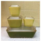 Pyrex Verde 4pc. Refrigerator Dish Set