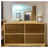 Mid-Century Modern 8 Drawer Dresser, 54"x18"x33"h