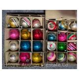 Group of Vintage Glass Christmas Ornaments