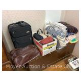 Group of Blankets, Bags, Luggage, Etc.