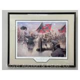 Civil War Lithograph Print: "Forward With The Colors" by Dale Gallon, Signed & #83 of 950