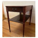 Single Drawer Side Table, 17"x25"x25"h