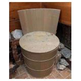 Barrel Style Side Chair, with Lift Top Seat, 16"w