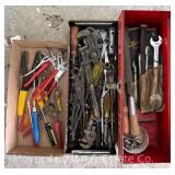 Group of Hand Tools, Pliers, Wrenches, Screwdrivers, Etc.