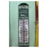 Vintage Keystona Wall Thermometer, 17"h