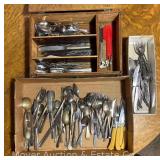 Group of Stainless and Silver-plate Flatware