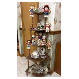 Tiered Corner Shelf, 52"h