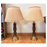 Pair of Table Lamps, 30"h